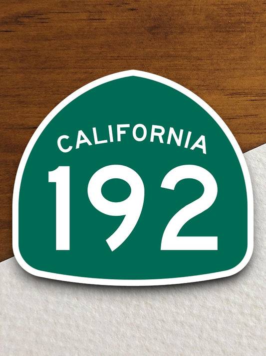 California state route 192 road sign sticker, road trip sticker, highway sign, room decor, travel sticker