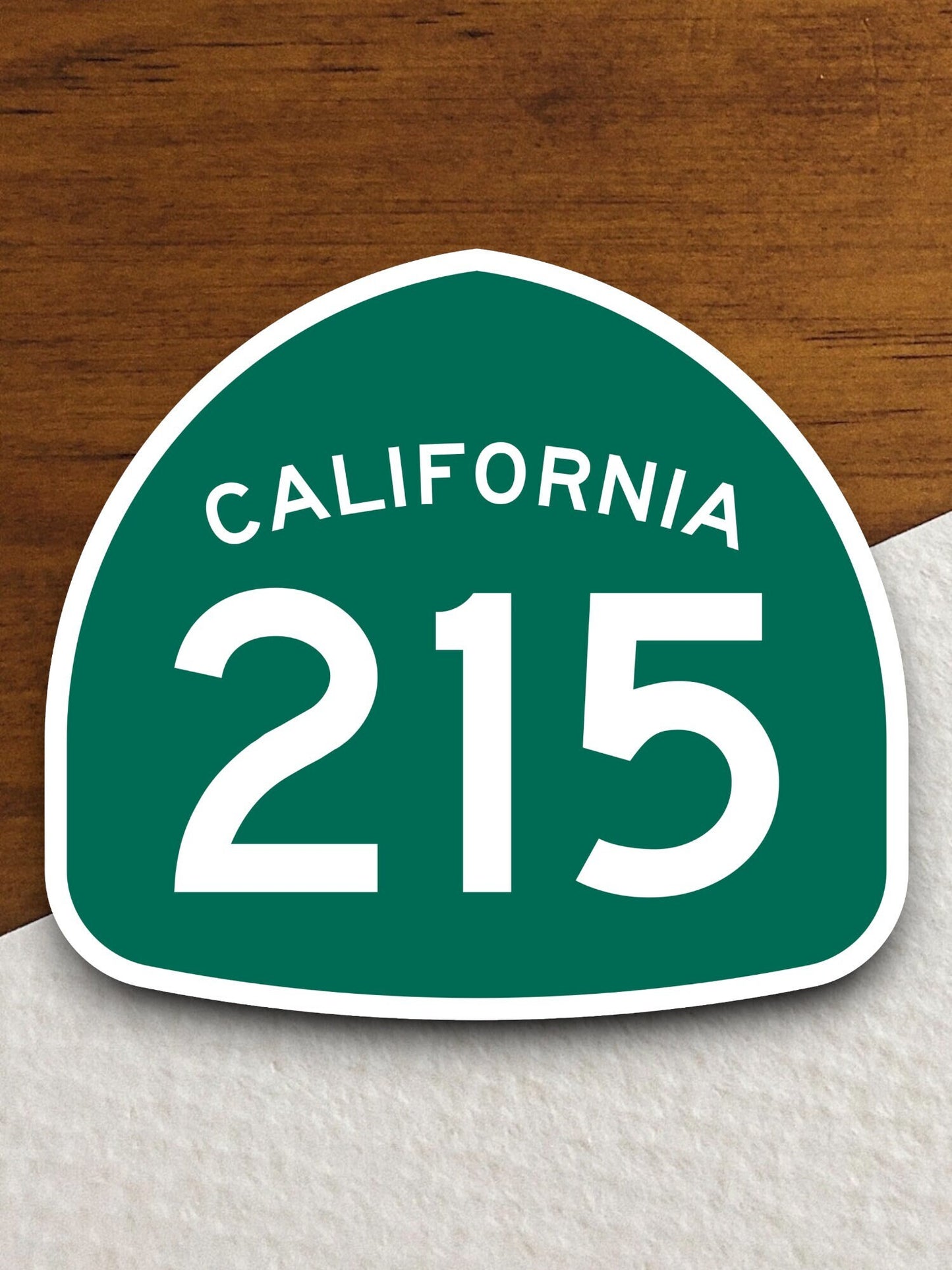 California state route 215 road sign sticker, road trip sticker, highway sign, room decor, travel sticker