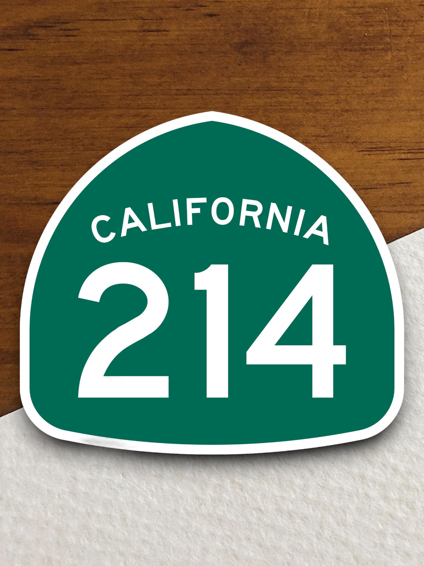 California state route 214 road sign sticker, road trip sticker, highway sign, room decor, travel sticker