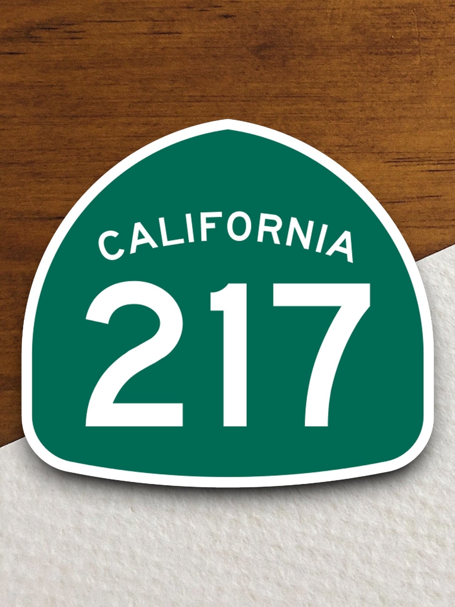 California state route 217 road sign sticker, road trip sticker, highway sign, room decor, travel sticker