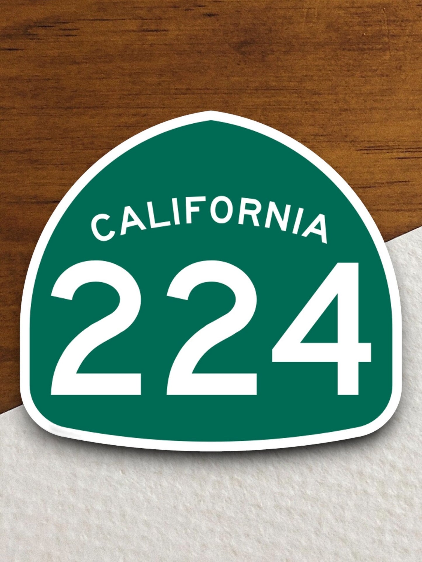 California state route 224 road sign sticker, road trip sticker, highway sign, room decor, travel sticker