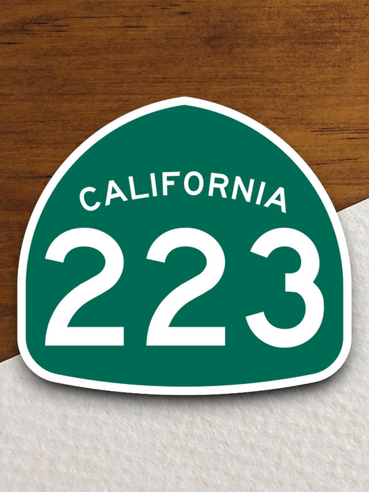 California state route 223 road sign sticker, road trip sticker, highway sign, room decor, travel sticker