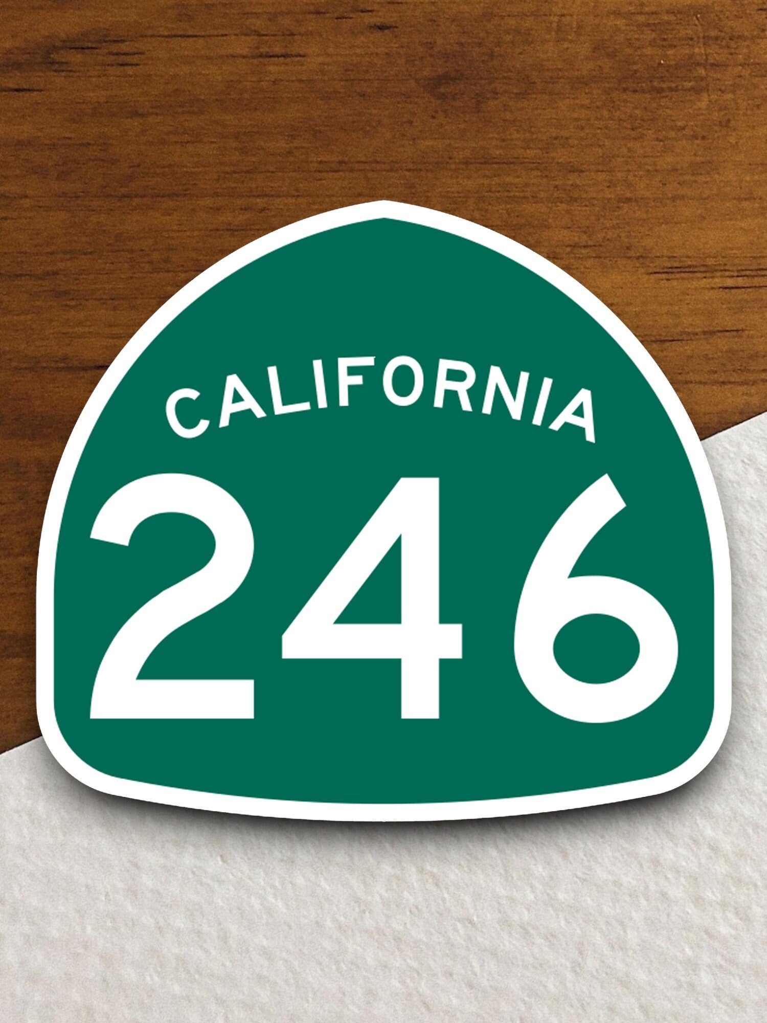 California state route 246 road sign sticker, road trip sticker, highway sign, room decor, travel sticker