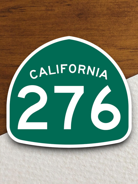 California state route 276 road sign sticker, road trip sticker, highway sign, room decor, travel sticker