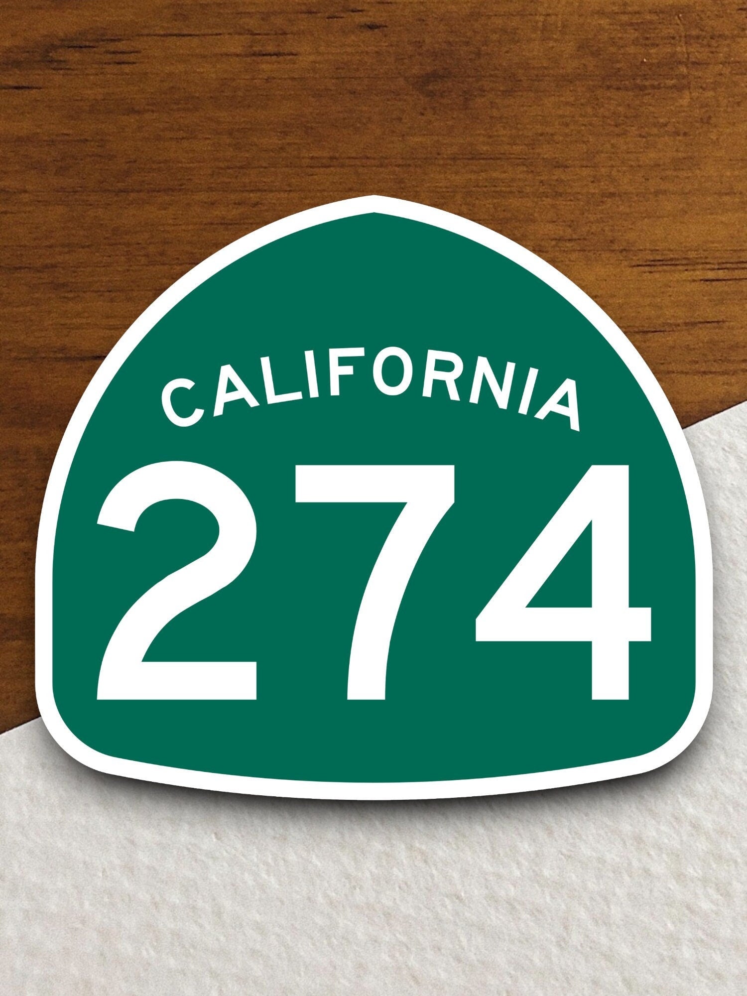 California state route 274 road sign sticker, road trip sticker, highway sign, room decor, travel sticker