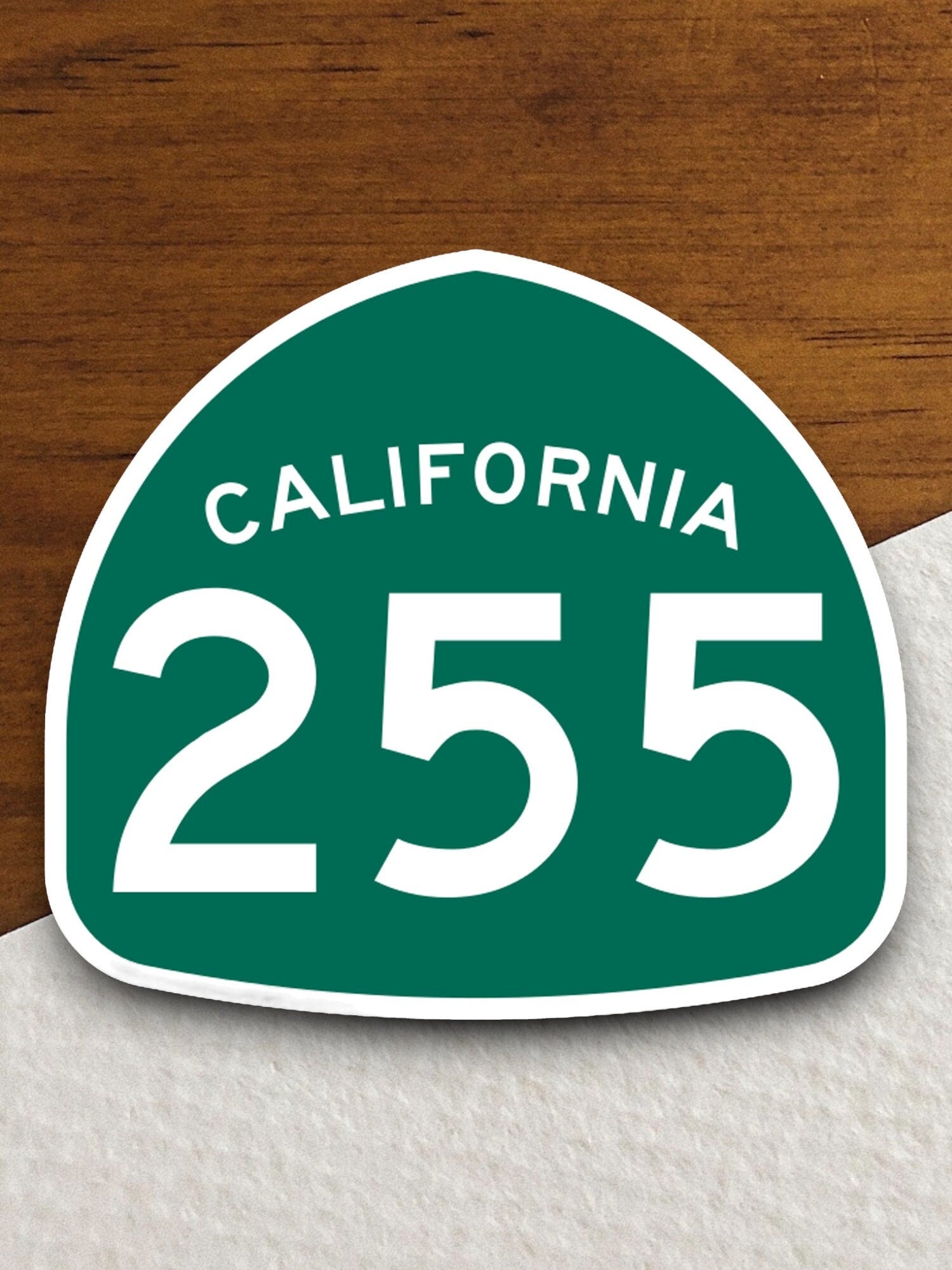 California state route 255 road sign sticker, road trip sticker, highway sign, room decor, travel sticker