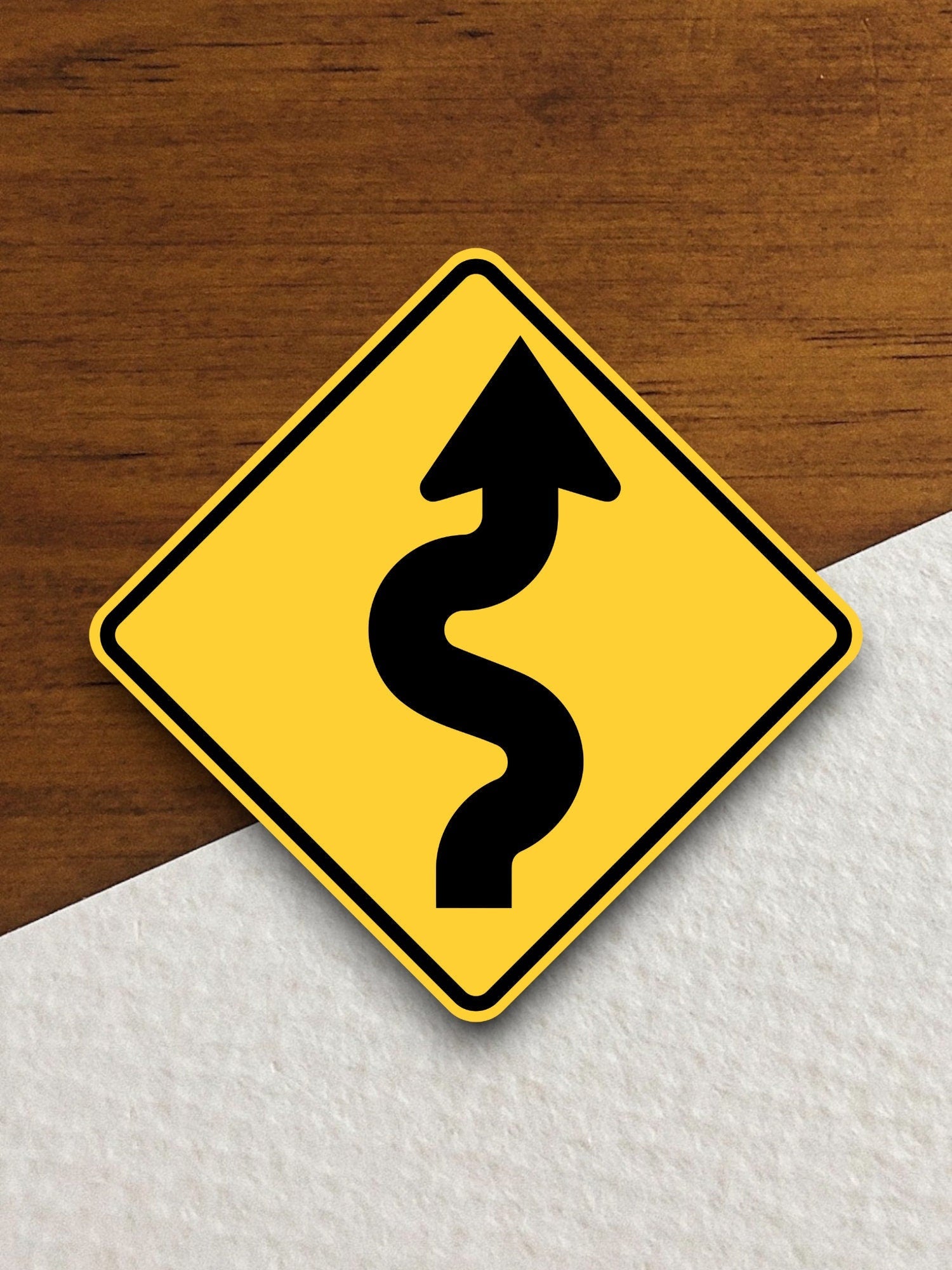 Winding road sign stickers, Room Decor, Traffic Sticker, Road Sign Decoration, Road Work Signs, Traffic Sign