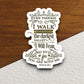 Even though i walk through the darkest valley sticker, Religious Sticker, Faith Sticker, Worship Sticker, Christian Sticker, Room Décor