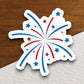 Fireworks sticker, holiday sticker, seasonal sticker, Sticker For Laptop, Water Bottle, Hydroflask, Phone, Desk, Computer, Gift, Room Décor