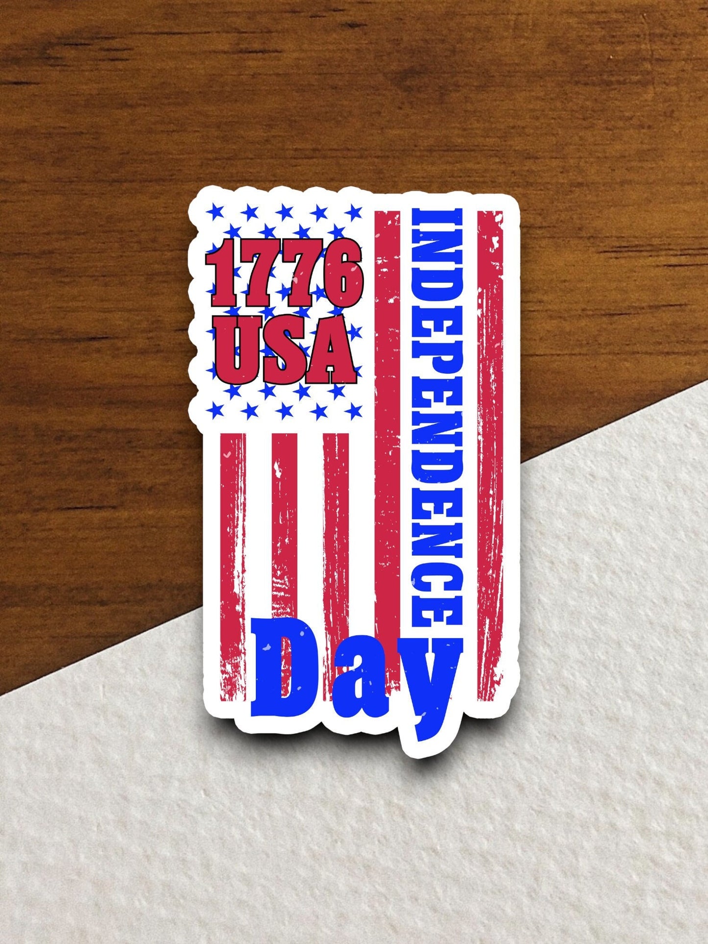 Independence day 1776 usa sticker, Sticker For Laptop, Water Bottle, Hydroflask, Phone, Desk, Computer, Gift, Room Décor