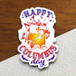 Happy Columbus day sticker, patriotic laptop decal, water bottle decor, gift sticker, planner accessories, journal sticker, Room Décor