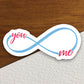 You and me forever sticker, Religious Sticker, Faith Sticker, Worship Sticker, Christian Sticker, Scripture Sticker, Room Décor