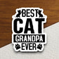 Best cat grandpa cat sticker, Funny Animal Sticker For Laptop, Water Bottle, Hydro flask, Phone, Computer, Gift, Pet Sticker