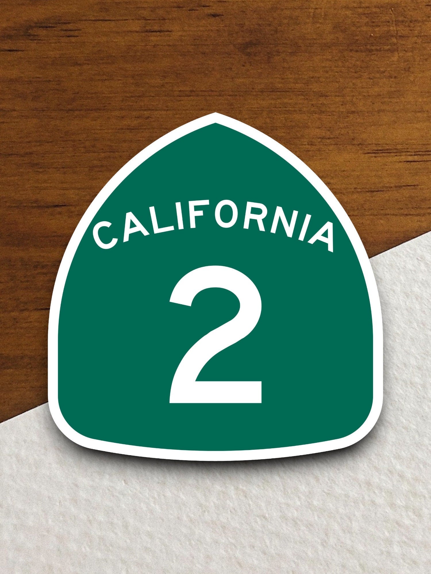 California state route 2 road sign sticker, road trip sticker, highway sign, room decor, travel sticker