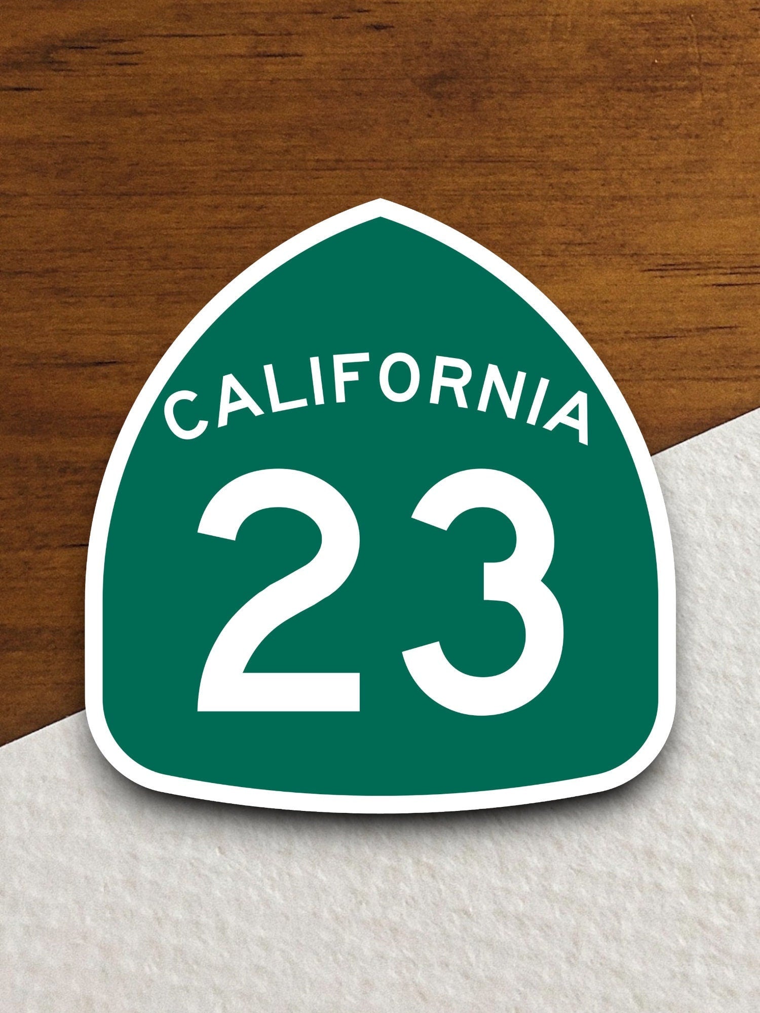 California state route 23 road sign sticker, road trip sticker, highway sign, room decor, travel sticker