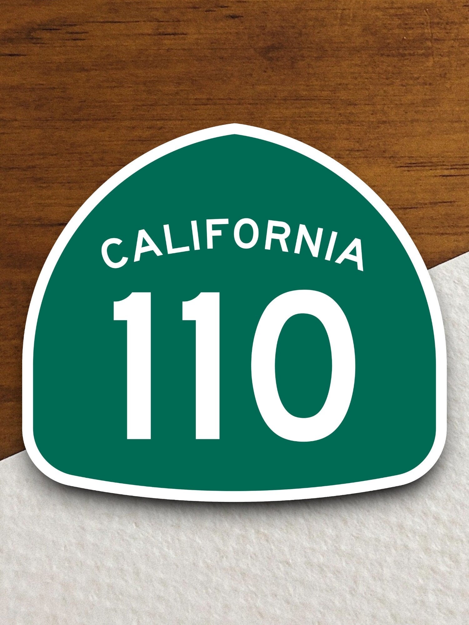 California state route 110 road sign sticker, road trip sticker, highway sign, room decor, travel sticker