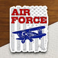 Air force sticker, patriotic laptop decal, water bottle decor, gift sticker, planner accessories, journal sticker, Room Décor