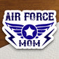 Air force mom sticker, patriotic laptop decal, water bottle decor, gift sticker, planner accessories, journal sticker, Room Décor