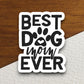 Best dog mom ever dog sticker, Funny Animal Sticker For Laptop, Water Bottle, Hydro flask, Phone, Computer, Gift, Pet Sticker