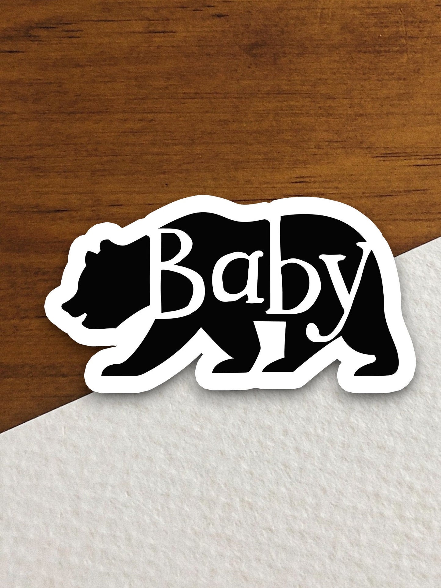 Baby bear sticker, Funny Animal Sticker For Laptop, Water Bottle, Hydro flask, Phone, Computer, Gift, Pet Sticker