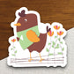 Birds and flowers sticker, Funny Animal Sticker For Laptop, Water Bottle, Hydro flask, Phone, Computer, Gift, Pet Sticker