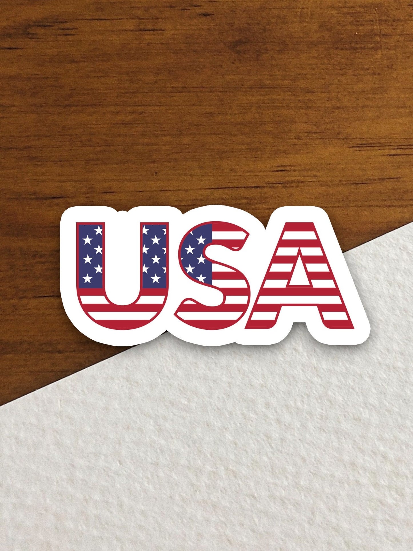 USA flag sticker, USA sticker, holiday sticker, red white and blue, military sticker, political sticker, Room Décor