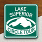 Lake superior circle tour  road sign stickers, Room Décor Traffic Sticker, Road Sign Decoration Road Work Signs, Building Signs