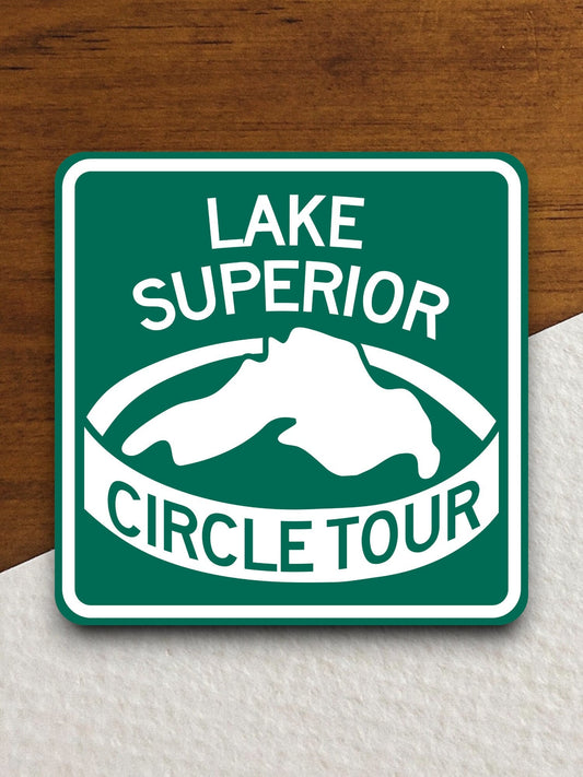 Lake superior circle tour  road sign stickers, Room Décor Traffic Sticker, Road Sign Decoration Road Work Signs, Building Signs