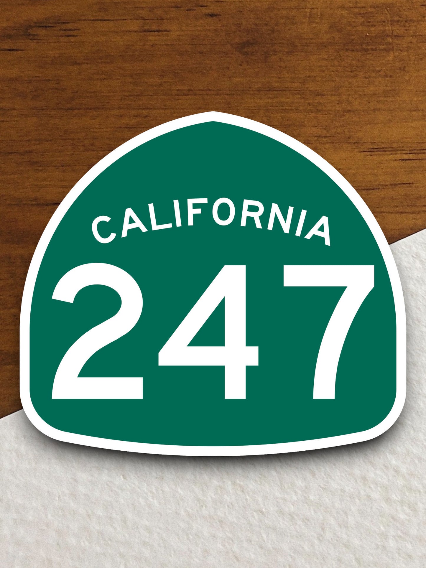 California state route 247 road sign sticker, road trip sticker, highway sign, room decor, travel sticker