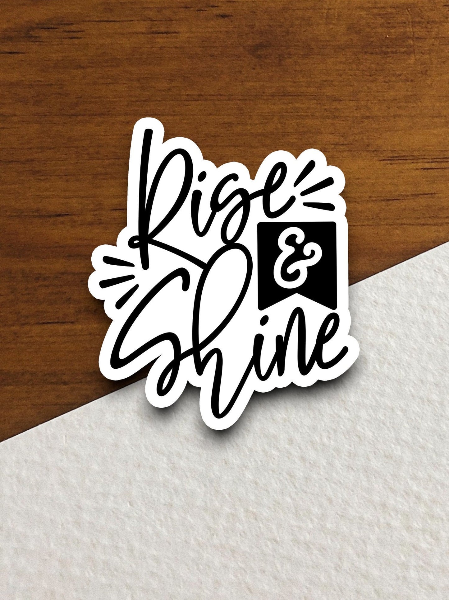 Rise & shine sticker, Religious Sticker, Faith Sticker, Worship Sticker, Christian Sticker, Scripture Sticker, Room Décor