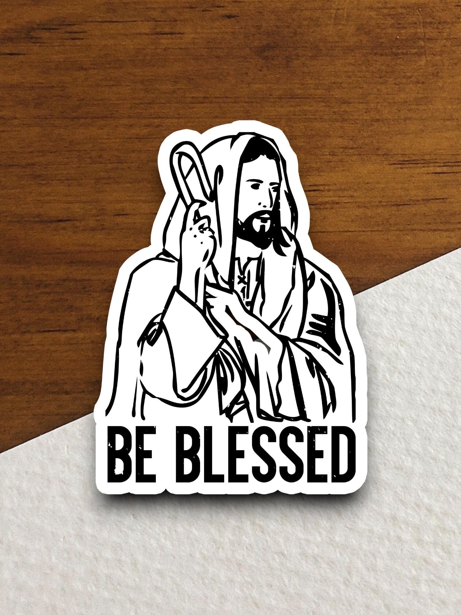 Be blessed sticker, religious sticker, Jesus sticker, faith sticker, Jesus Christ sticker, Worship Sticker, Christian Sticker, Room Décor