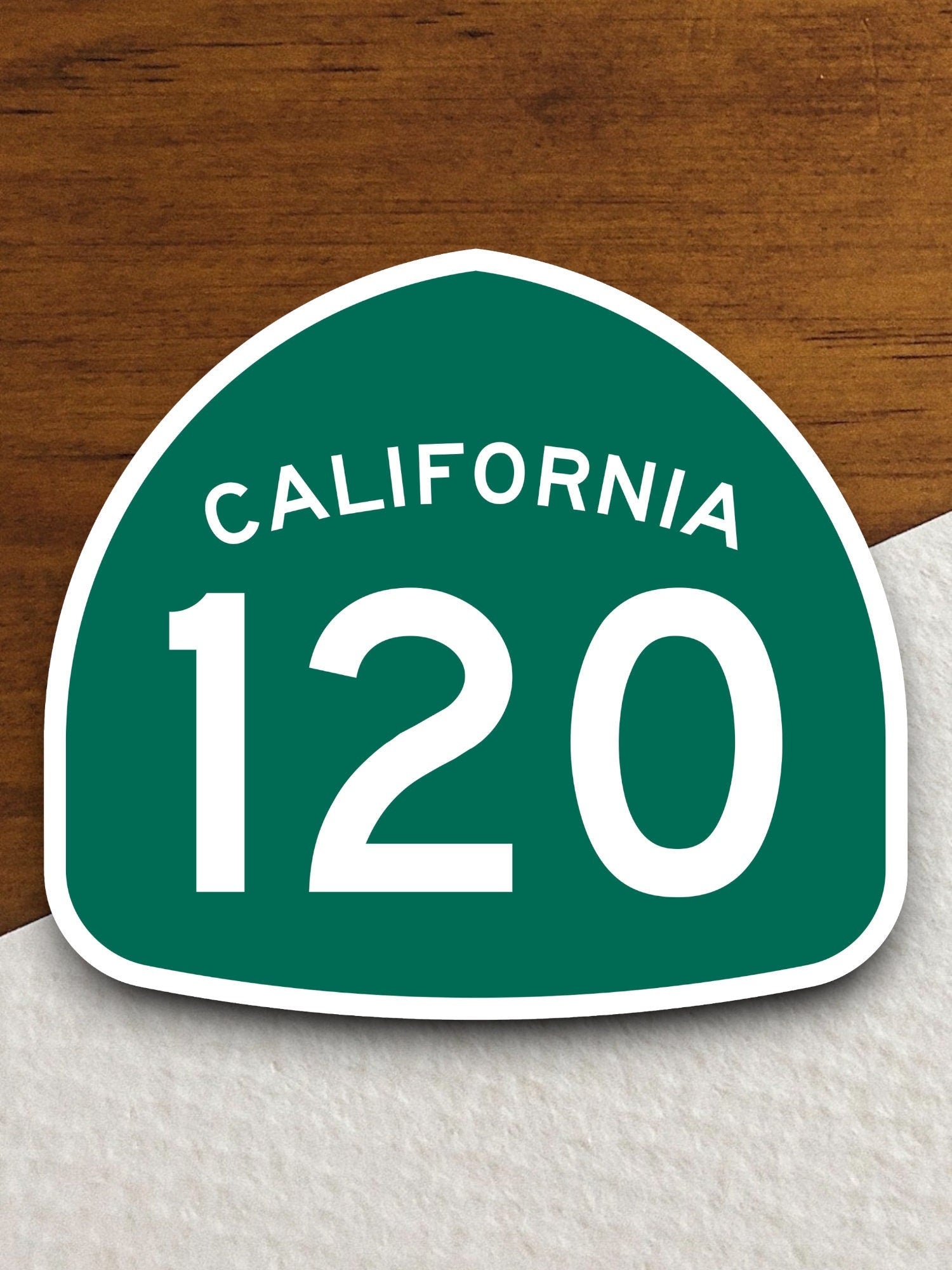 California state route 120 road sign sticker, road trip sticker, highway sign, room decor, travel sticker