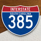 Interstate route  385 south carolina sticker, Interstate Highway Sign Expressway Stickers, Highway Sign Road Trip Sticker, Room Décor