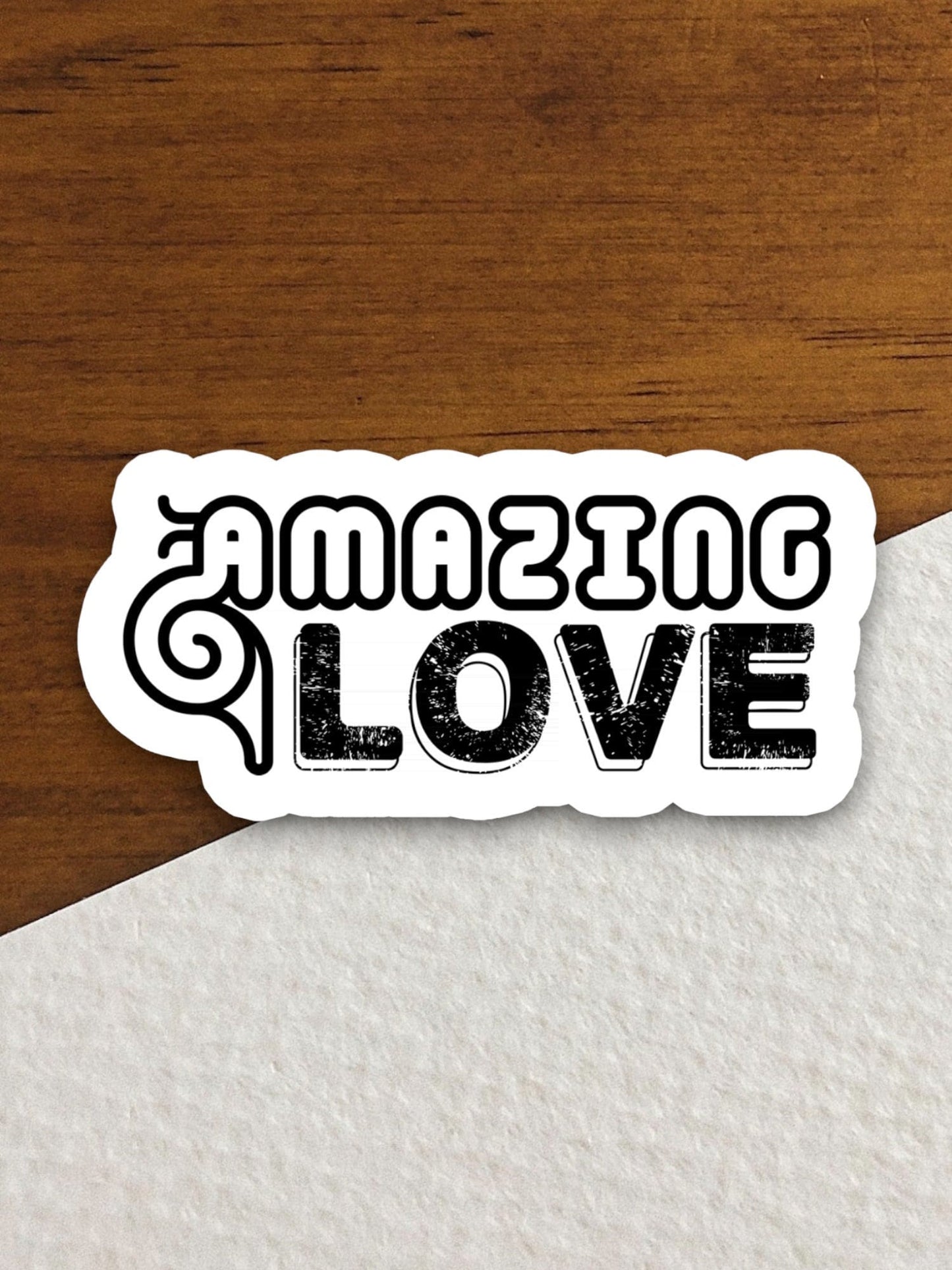 Amazing love sticker, Amazing sticker, Religious Sticker, Faith Sticker, Worship Sticker, Christian Sticker, Scripture Sticker, Room Décor