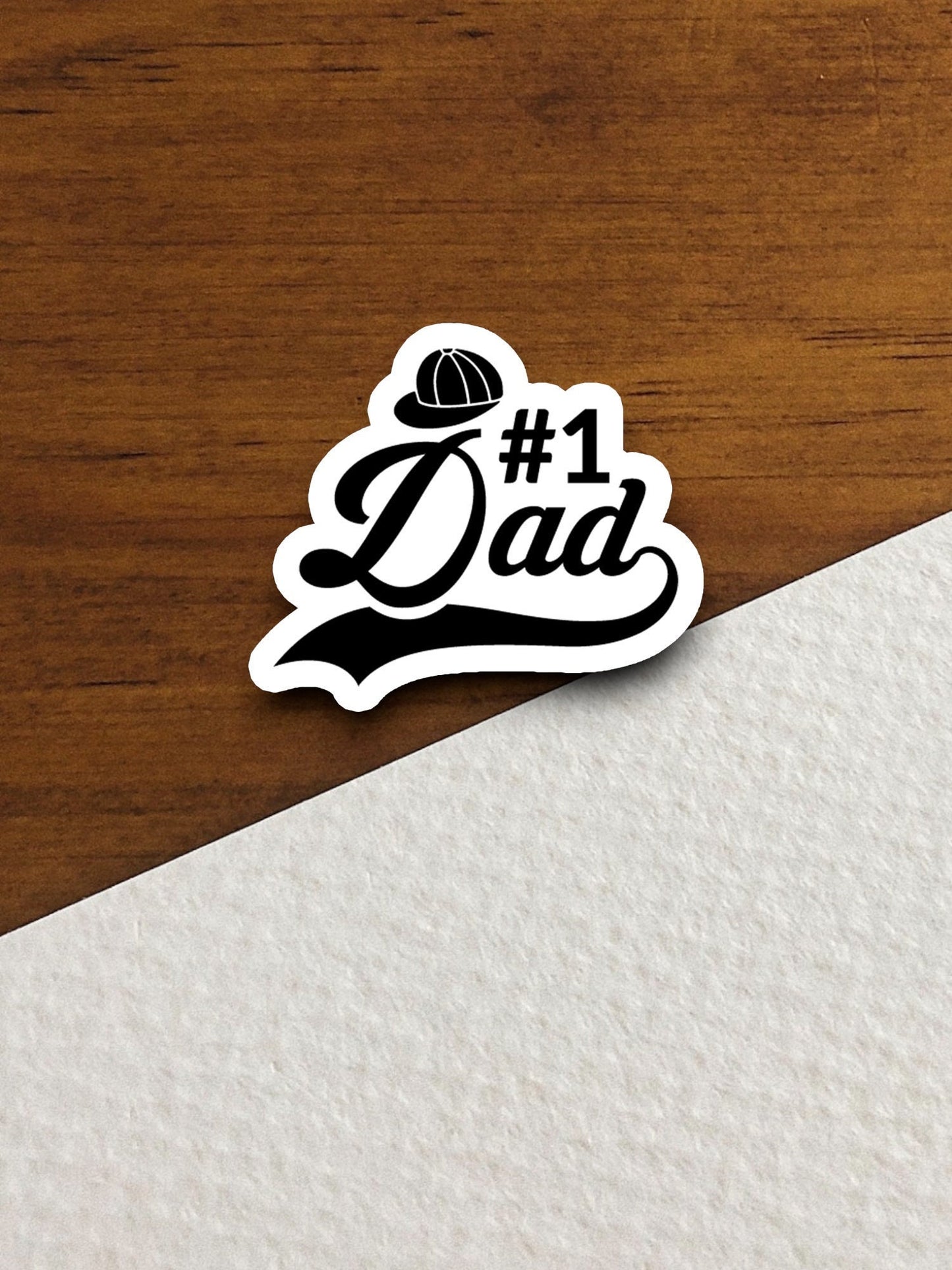 Number 1 dad sticker, family sticker, Father's Day sticker, humor sticker, relative sticker, father sticker, Room Décor