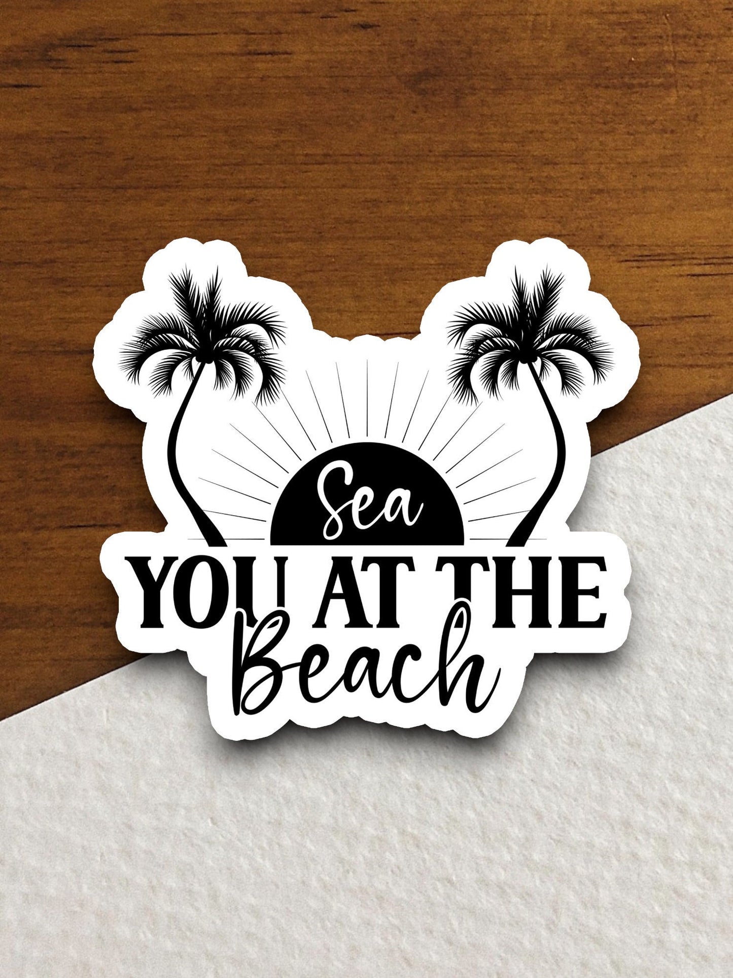 Sea You at the Beach Sticker, vacation sticker, travel sticker, room decor, water bottle sticker, laptop sticker