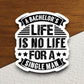 A bachelor's life is no life family sticker, family sticker, humor sticker, Room Décor