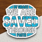 By grace we are saved through faith sticker, Religious Sticker, Faith Sticker, Worship Sticker, Christian Sticker, grace sticker, Room Décor