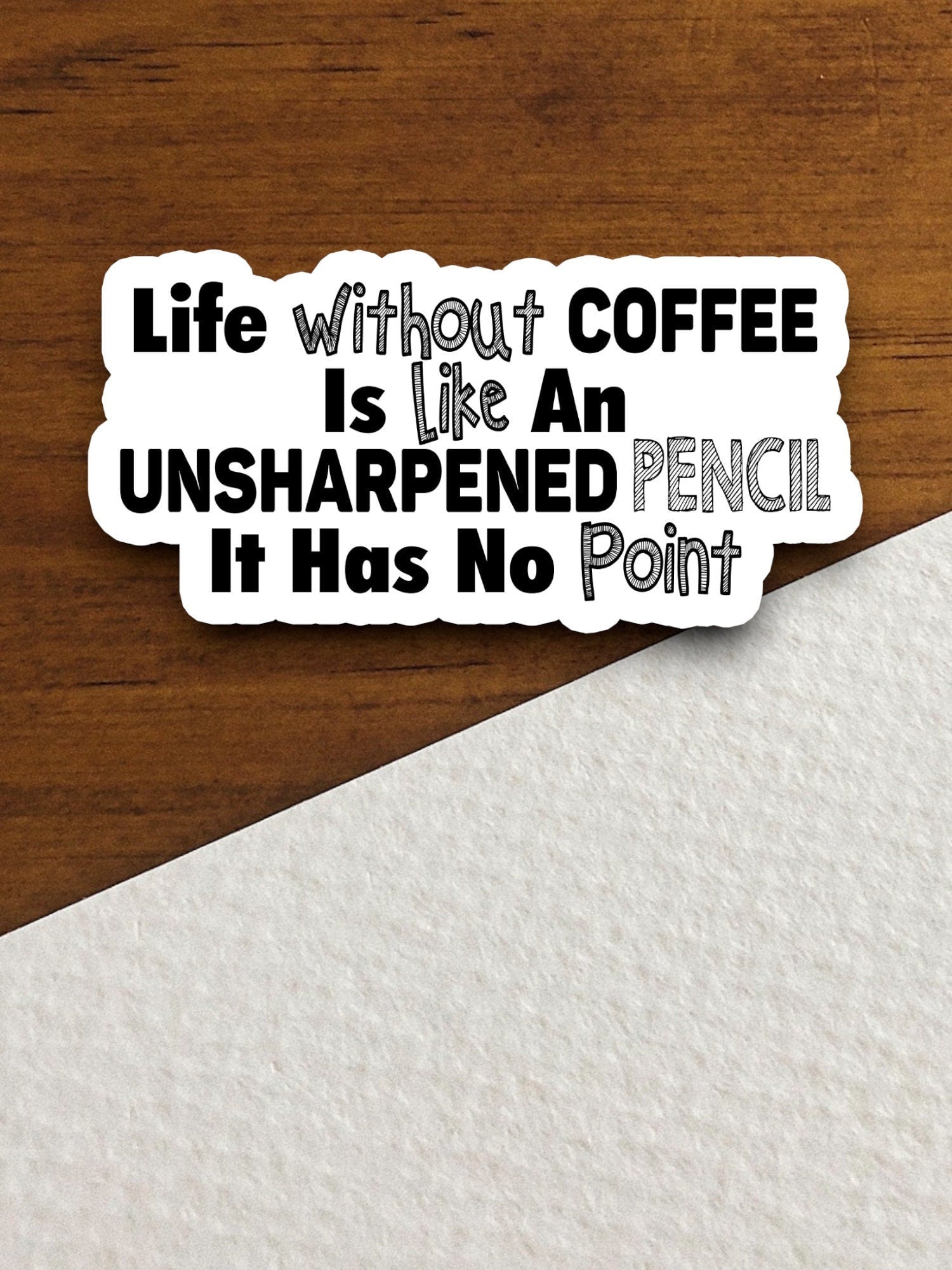 Life without coffee is like sticker, Funny Stickers, Coffee Sticker, Caffeine, Coffee Lover, Cafe, Decaf, Barista Sticker