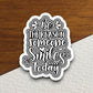 Be the reason someone smiles today sticker, smile sticker, Religious Sticker, Faith Sticker, Worship Sticker, Christian Sticker, Room Décor