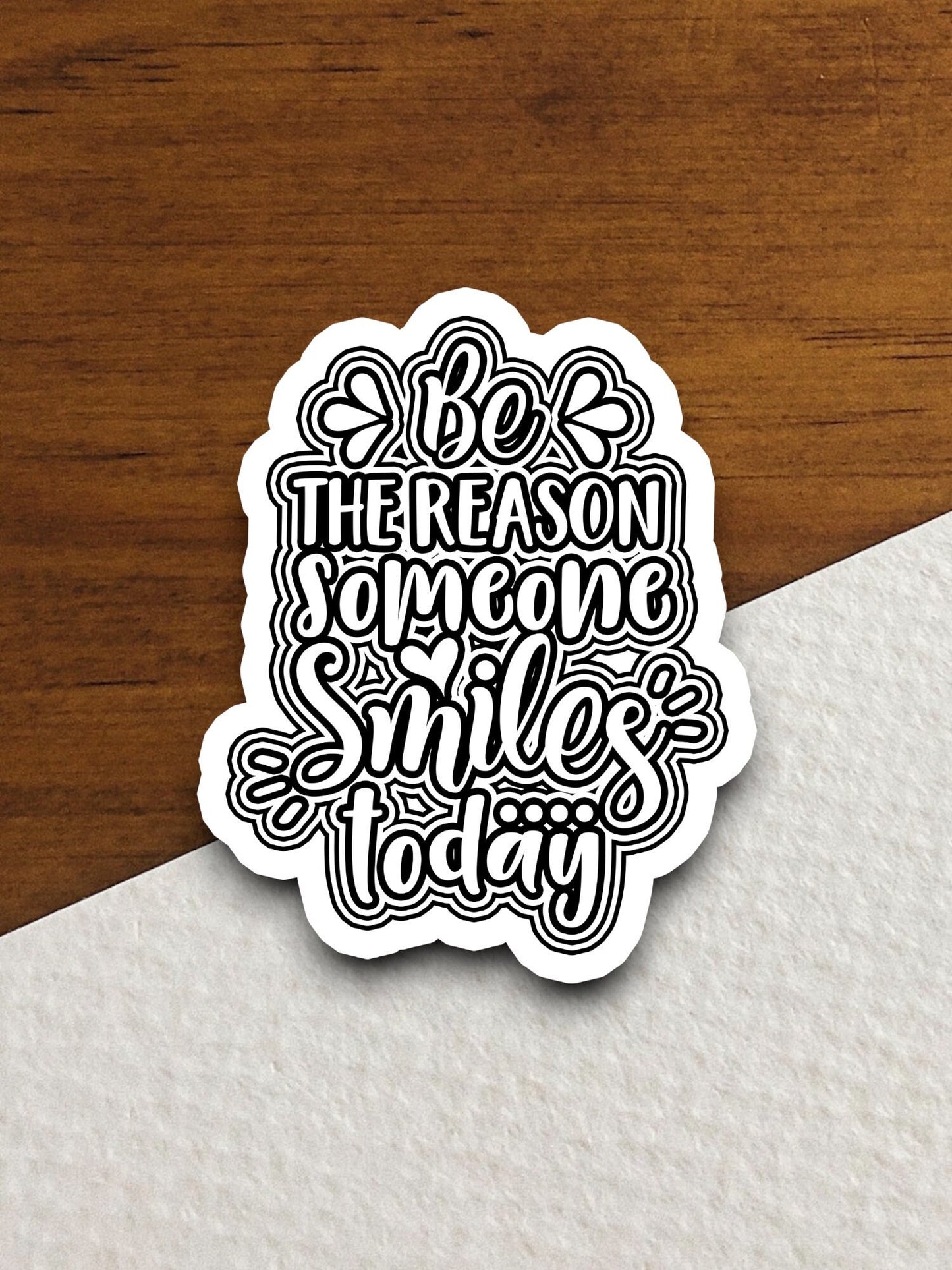 Be the reason someone smiles today sticker, smile sticker, Religious Sticker, Faith Sticker, Worship Sticker, Christian Sticker, Room Décor