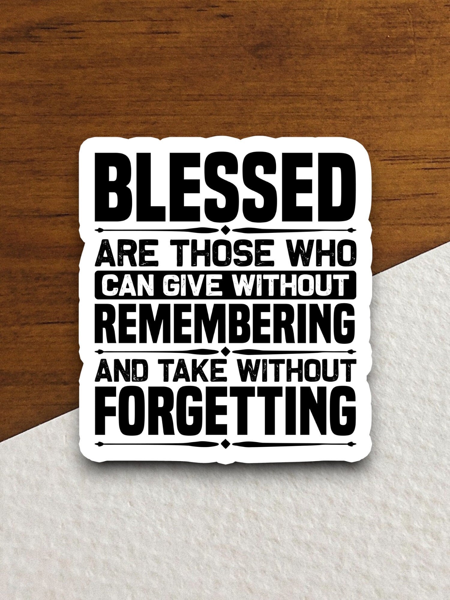 Blessed are those who can give without sticker, Religious Sticker, Faith Sticker, Worship Sticker, Christian Sticker, Scripture Sticker