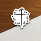 Church Cross with stars sticker, church sticker, cross sticker, Religious Sticker, Faith Sticker, Worship Sticker, Christian Sticker