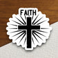 Faith sticker, cross sticker, Religious Sticker, Faith Sticker, Worship Sticker, Christian Sticker, Scripture Sticker, Room Décor