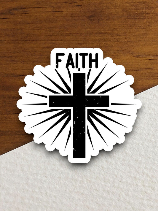 Faith sticker, cross sticker, Religious Sticker, Faith Sticker, Worship Sticker, Christian Sticker, Scripture Sticker, Room Décor