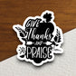 Give thanks and praise sticker, Religious Sticker, Faith Sticker, Worship Sticker, Christian Sticker, Scripture Sticker, thanks sticker