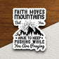 Faith moves mountains sticker, Religious Sticker, Faith Sticker, Worship Sticker, Christian Sticker, Scripture Sticker, Room Décor