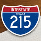 Interstate route  215 nevada sticker, Interstate Highway Sign Expressway Stickers, Highway Sign Road Trip Sticker, Room Décor