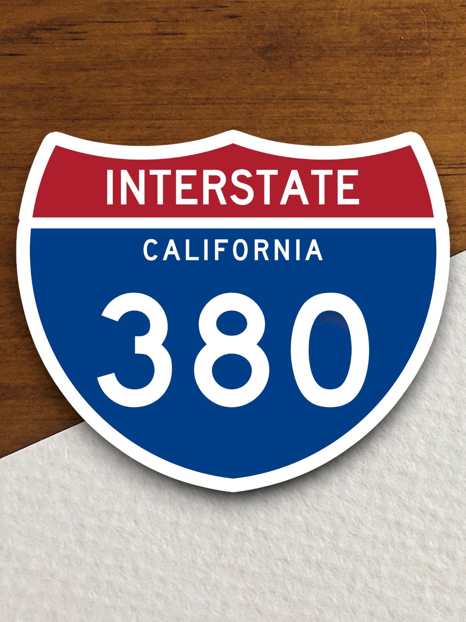 Interstate route  380 california sticker, California sticker, Interstate Highway Sign Expressway Stickers, Highway Sign Road Trip Sticker