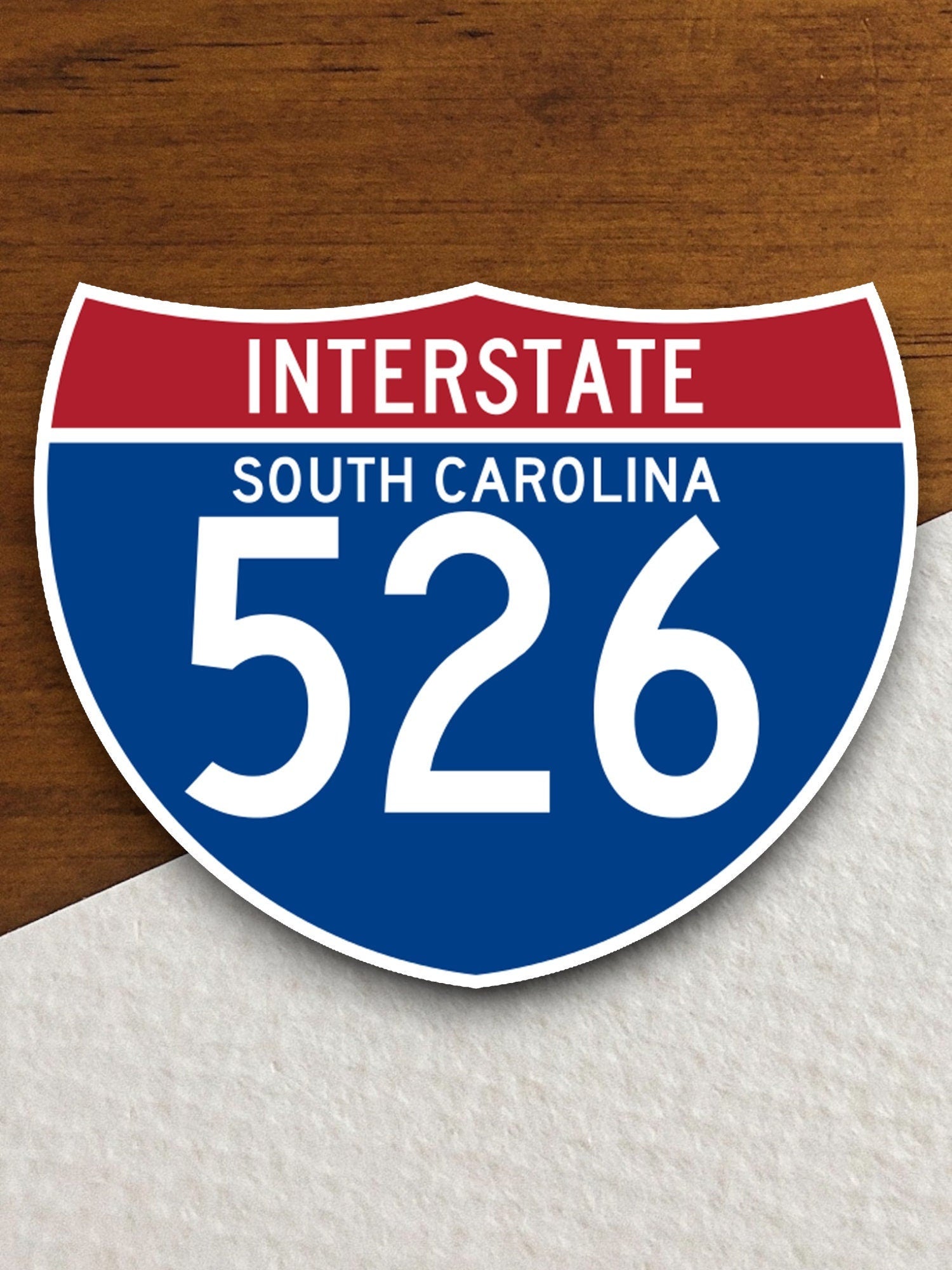 Interstate route  526 south Carolina sticker, Interstate Highway Sign Expressway Stickers, Highway Sign Road Trip Sticker, Room Décor